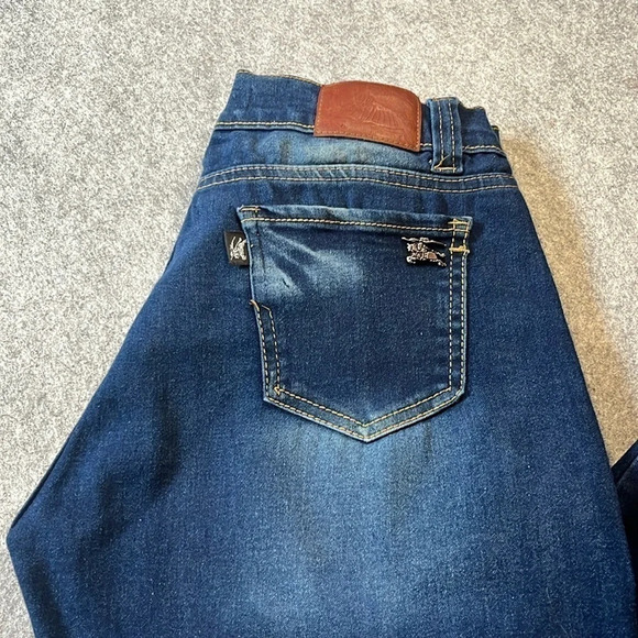 Burberry Dark Wash Denim, Size 5. - Picture 1 of 11